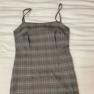 Plaid Spaghetti Strap Dress
